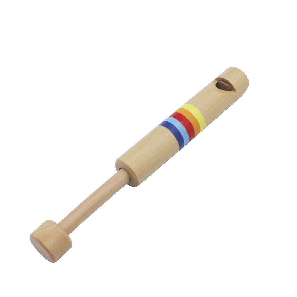 ผลักดันและดึงไม้ fipple ขลุ่ยนกหวีดเครื่องดนตรีของเล่นของขวัญสำหรับเด็กเด็กหนุ่มๆสาวๆ