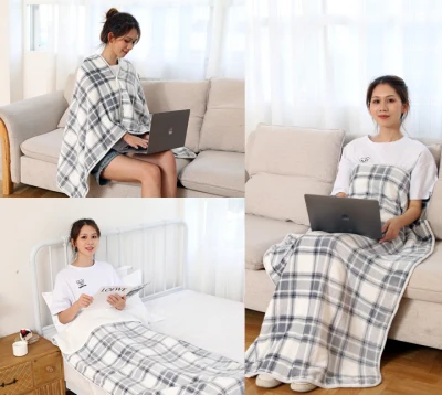 Blanket Shawl Fleece Blanket Soft Shawl Reversible Wearable blanket