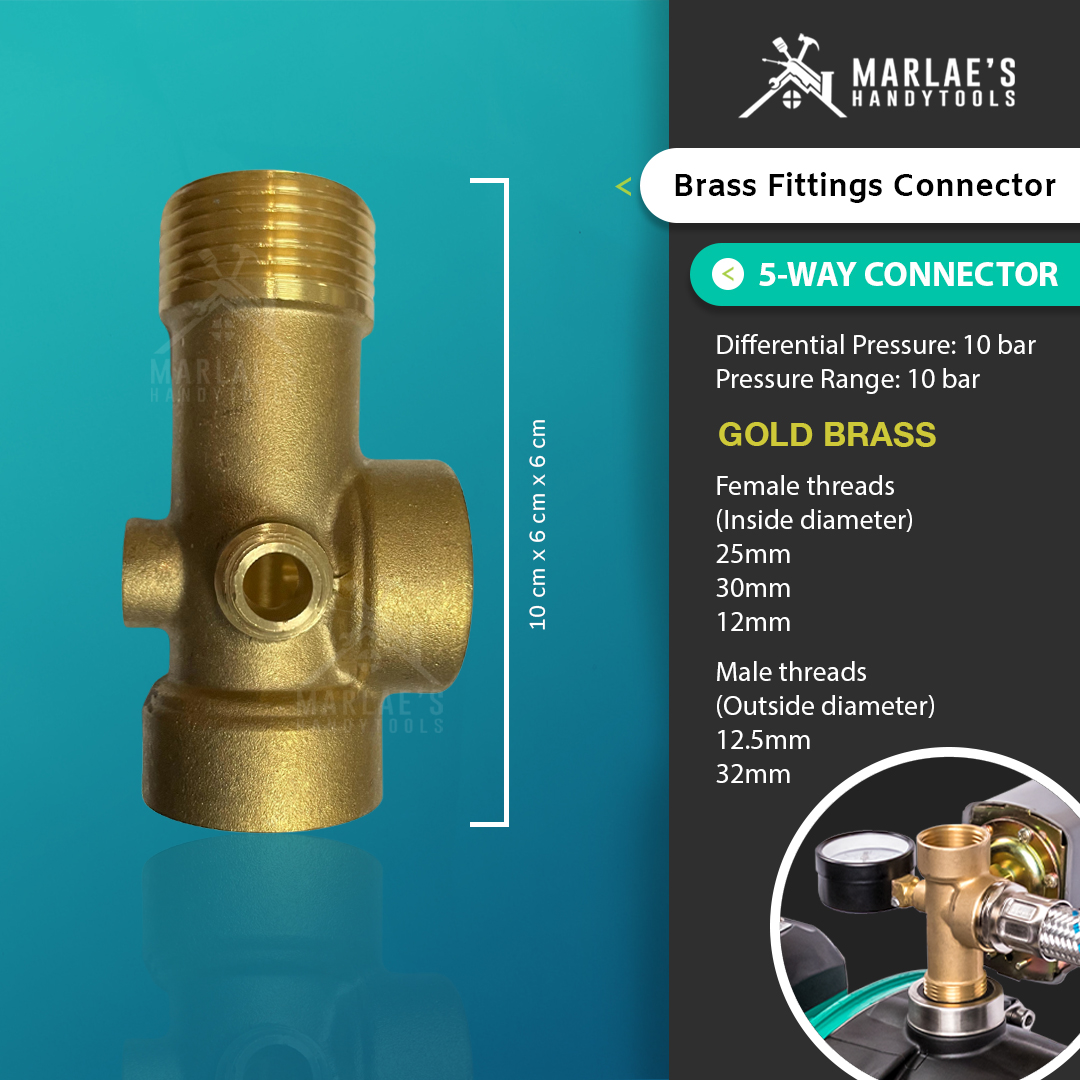 Brass 5-way Fittings Connector | Lazada PH