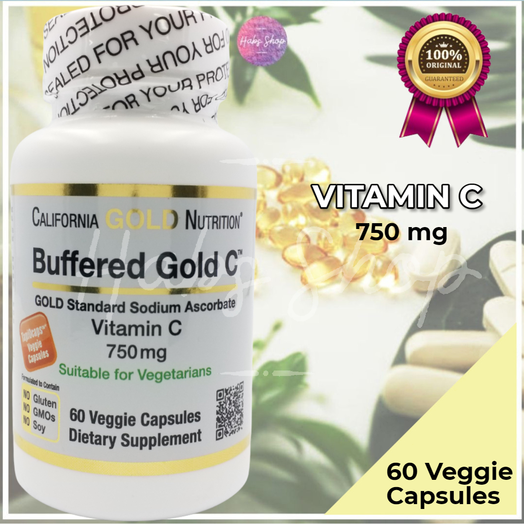 California Gold Nutrition Sodium Ascorbate Buffered Vitamin C Capsules