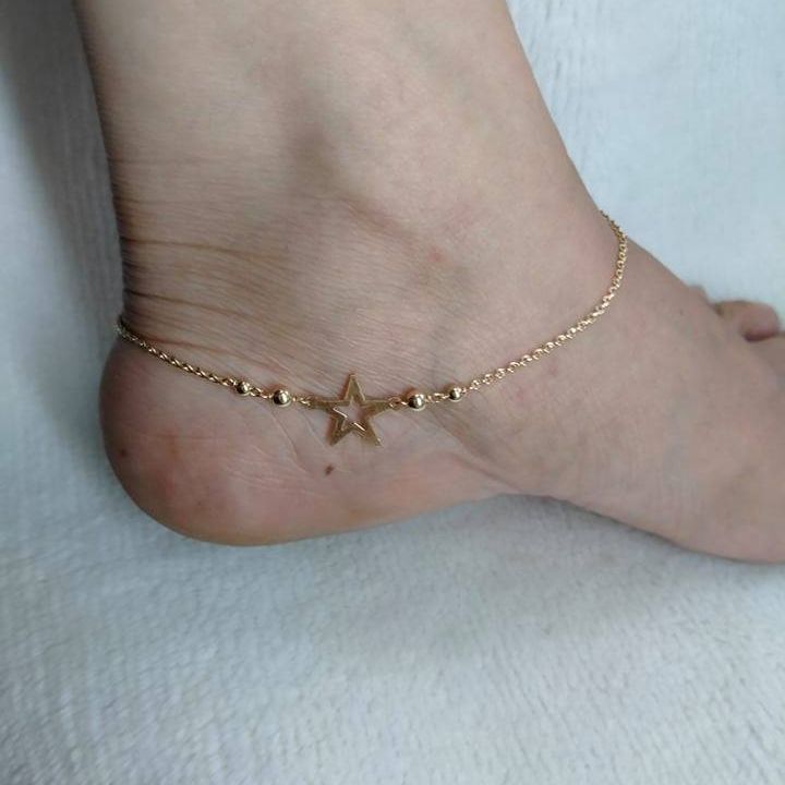 10k Gold Star Anklet 10 Inches Lazada PH