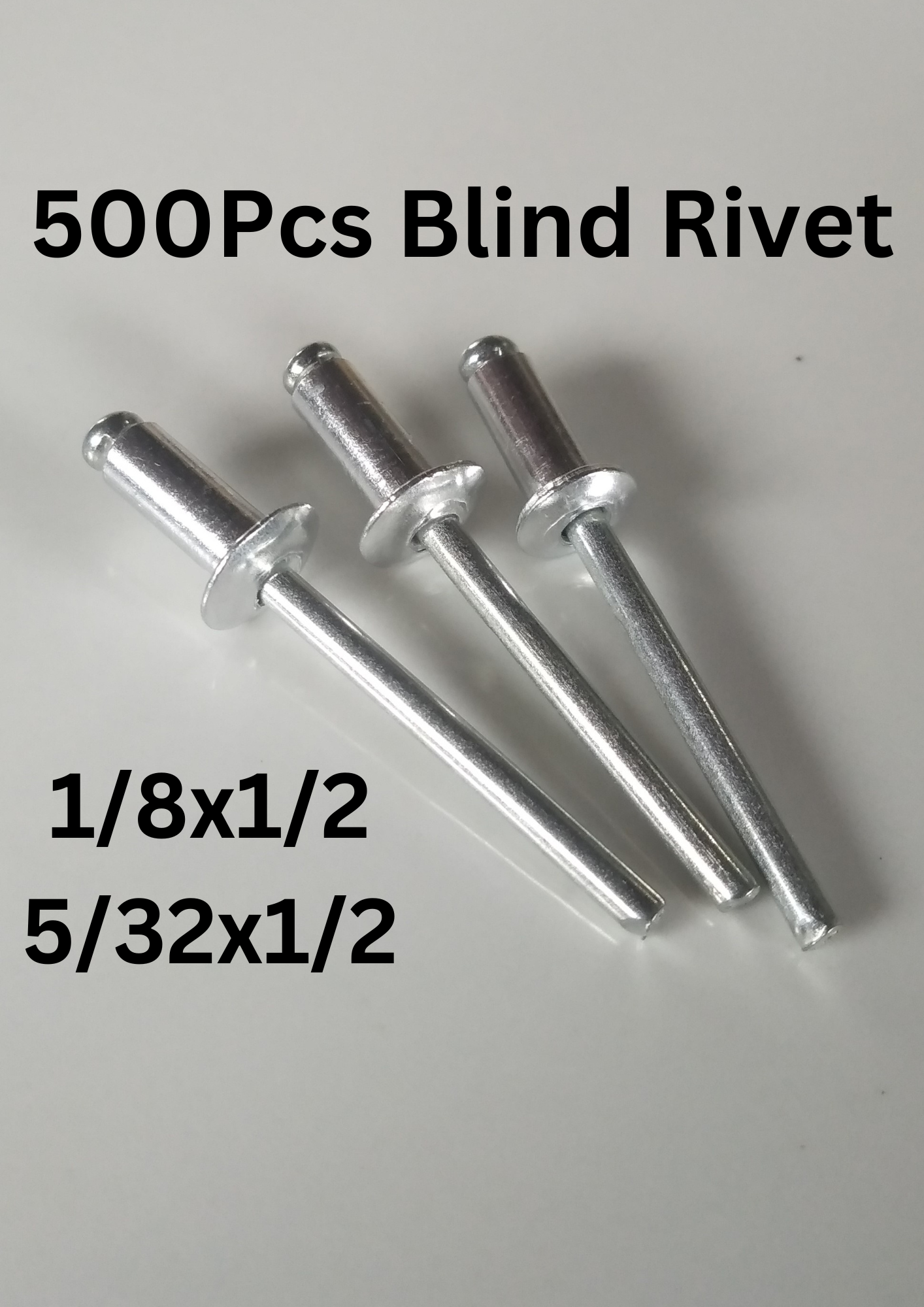 500Pcs PER BOX Blind Rivet 1/8x1/2 , 5/32x1/2 Lazada PH