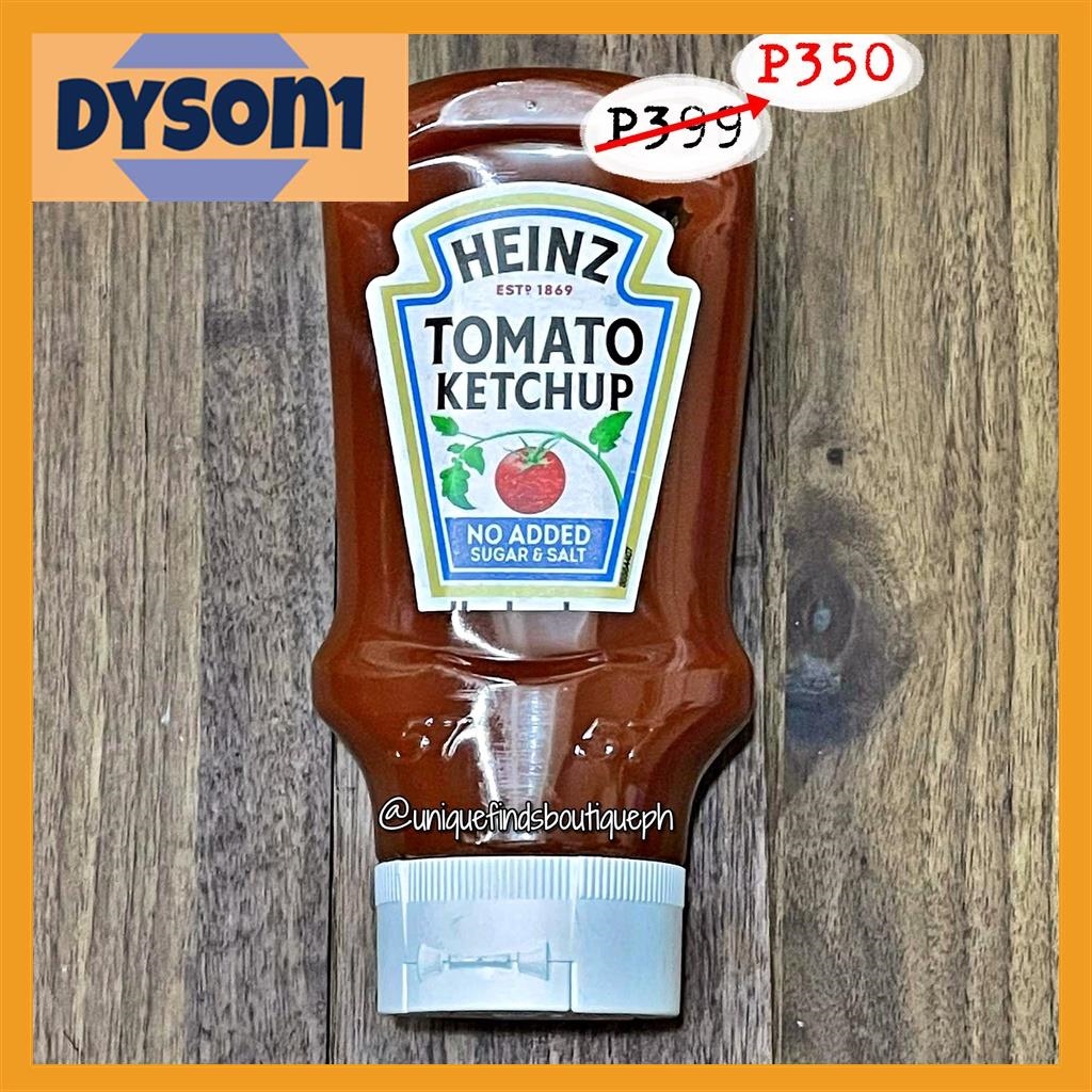 Dyson1 Heinz Tomato Ketchup No Added Sugar Salt sugar free catsup