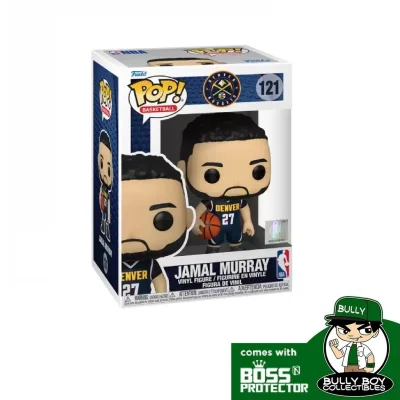 POP! Sports: NBA - Denver Nuggets - Jamal Murray in Dark Blue Jersey 121 With Boss Protector [Sold By Bully Boy Collectibles]