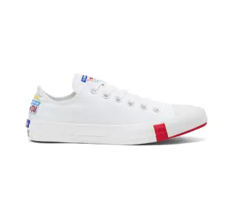 red and white chuck taylors