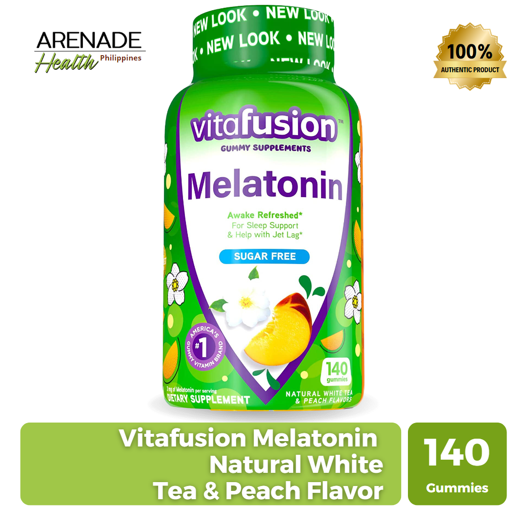 Vitafusion Melatonin Sleep Support Natural White Tea & Peach Flavor (140 Gummies) Lazada PH
