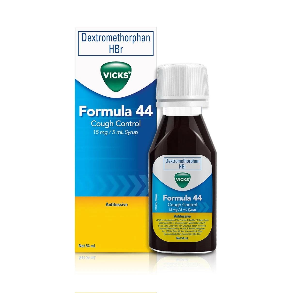 Dextromethorphan HBr Vicks Formula 44 Cough Control 54mL Lazada PH