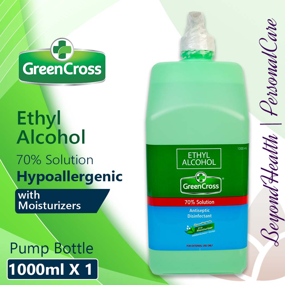 Green Cross Ethyl Alcohol 70 Solution Hypoallergenic with Moisturizer