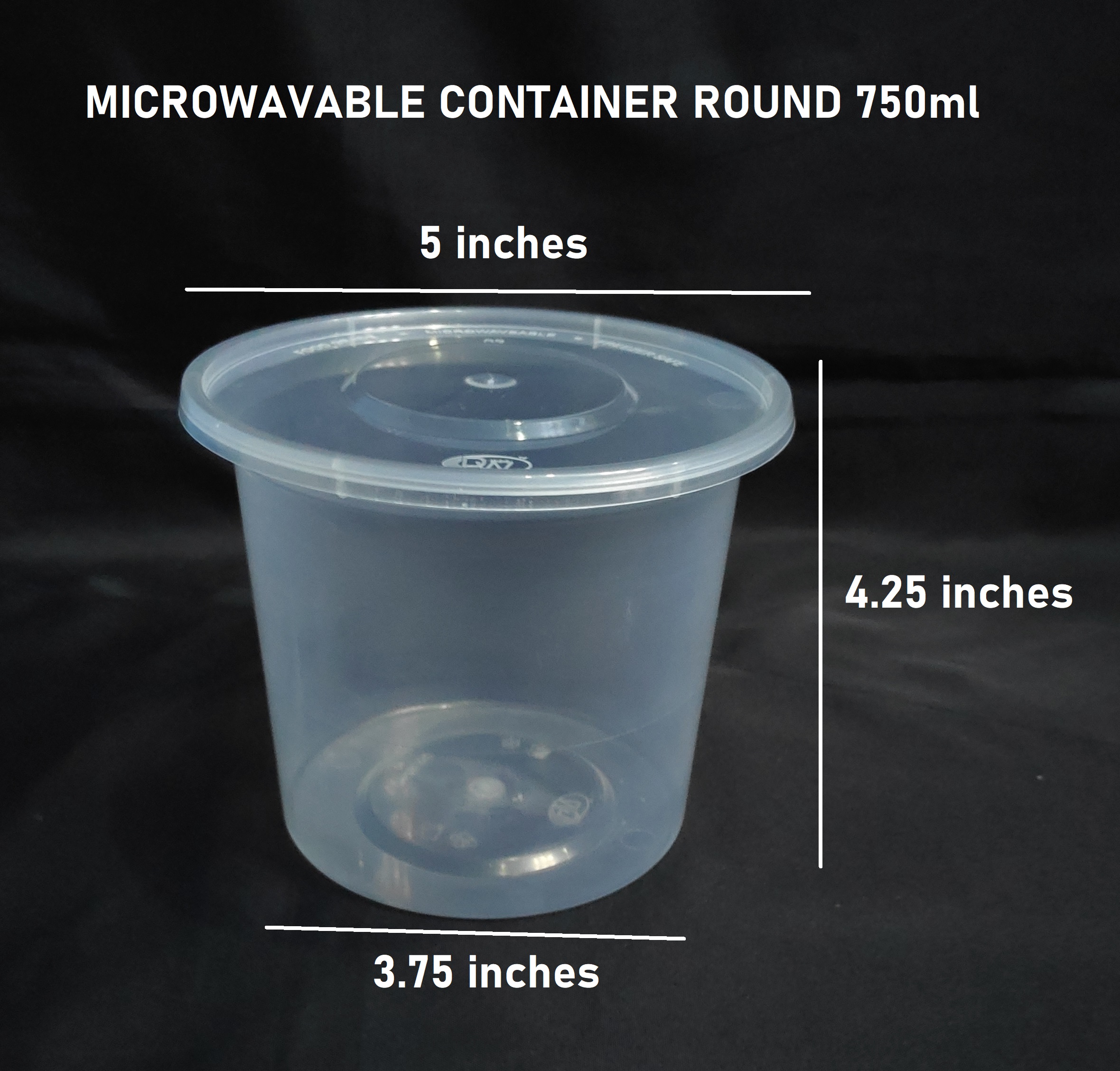 625ml Round Microwavable Container – Packaging Lab Philippines