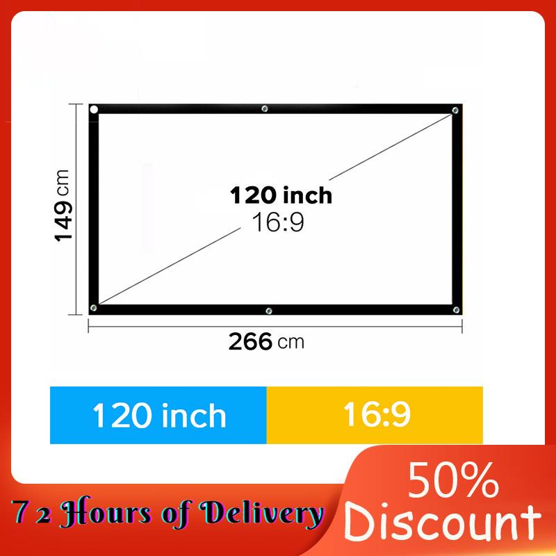 100 Inch Projector Screen Dimensions