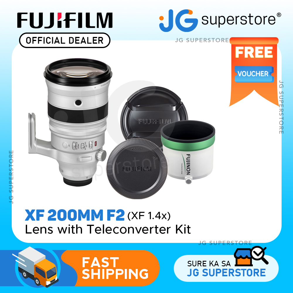 Fujifilm Fujinon XF 200mm f/2 R LM OIS WR Lens with XF 1.4x TC F2 WR  Teleconverter Kit for APS-C-format Fujifilm X-mount Mirrorless Cameras JG  Superstore Lazada PH