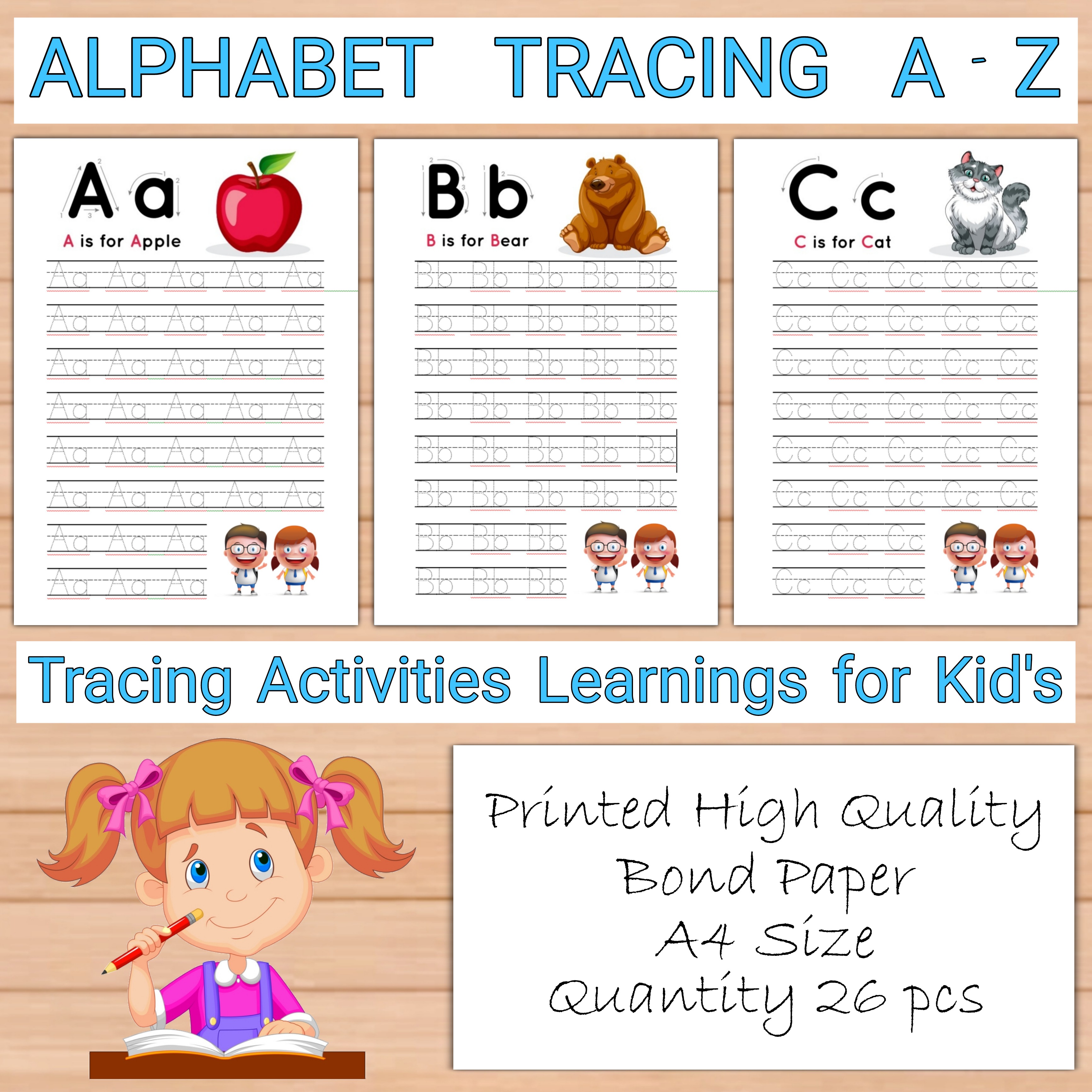 Tracing Alphabet A to Z Activities for Kids Lazada PH