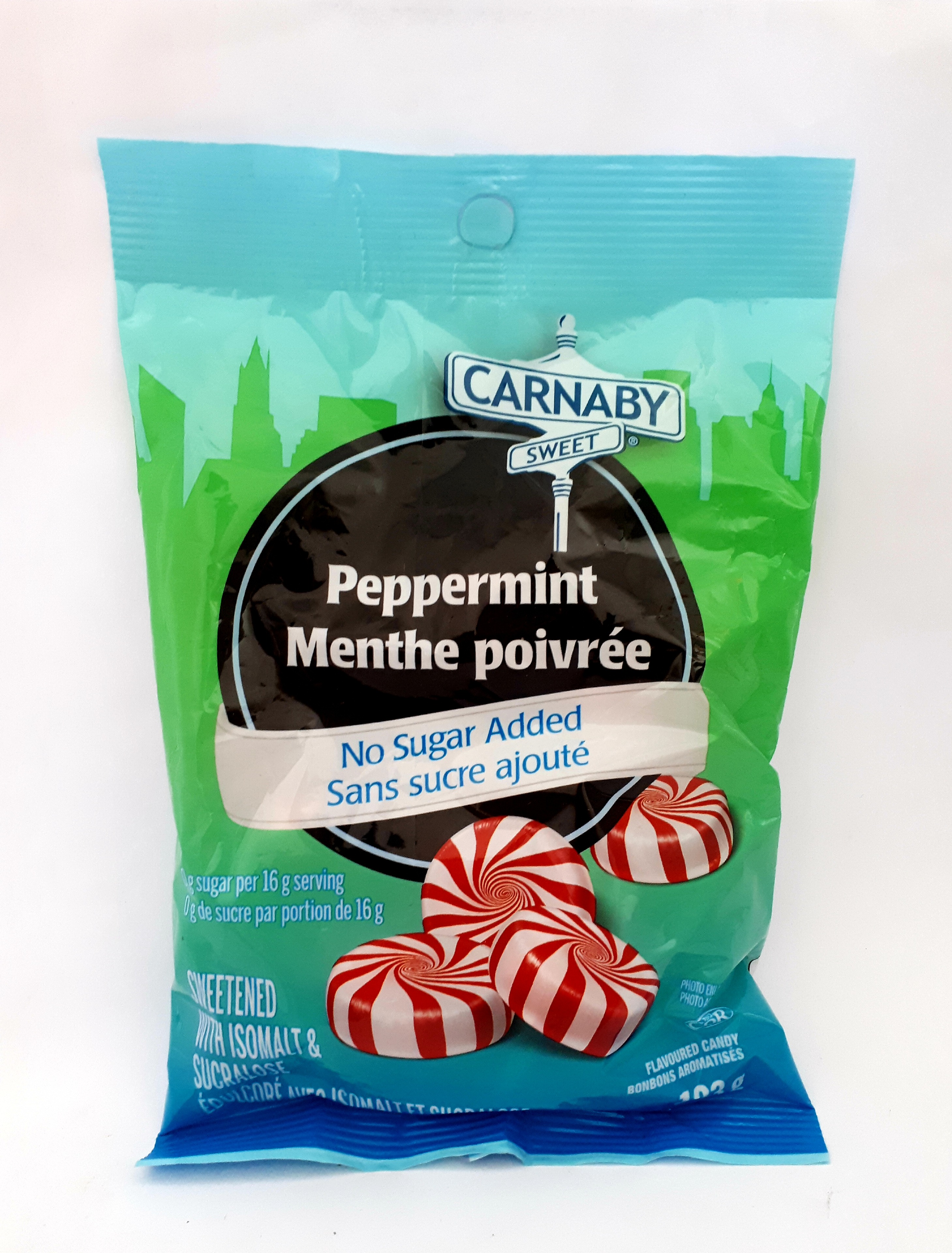 Carnaby Peppermint No Sugar Added Hard Candy NO SUGAR ADDED 123 g