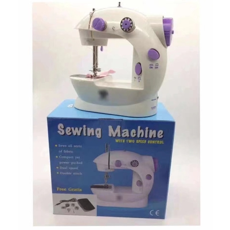 Mini Portable Electric Sewing Machine With 2 Speed Control With light ...