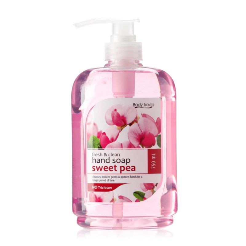 Body Treats Fresh & Clean Hand Soap Sweet Pea 750ml Lazada PH
