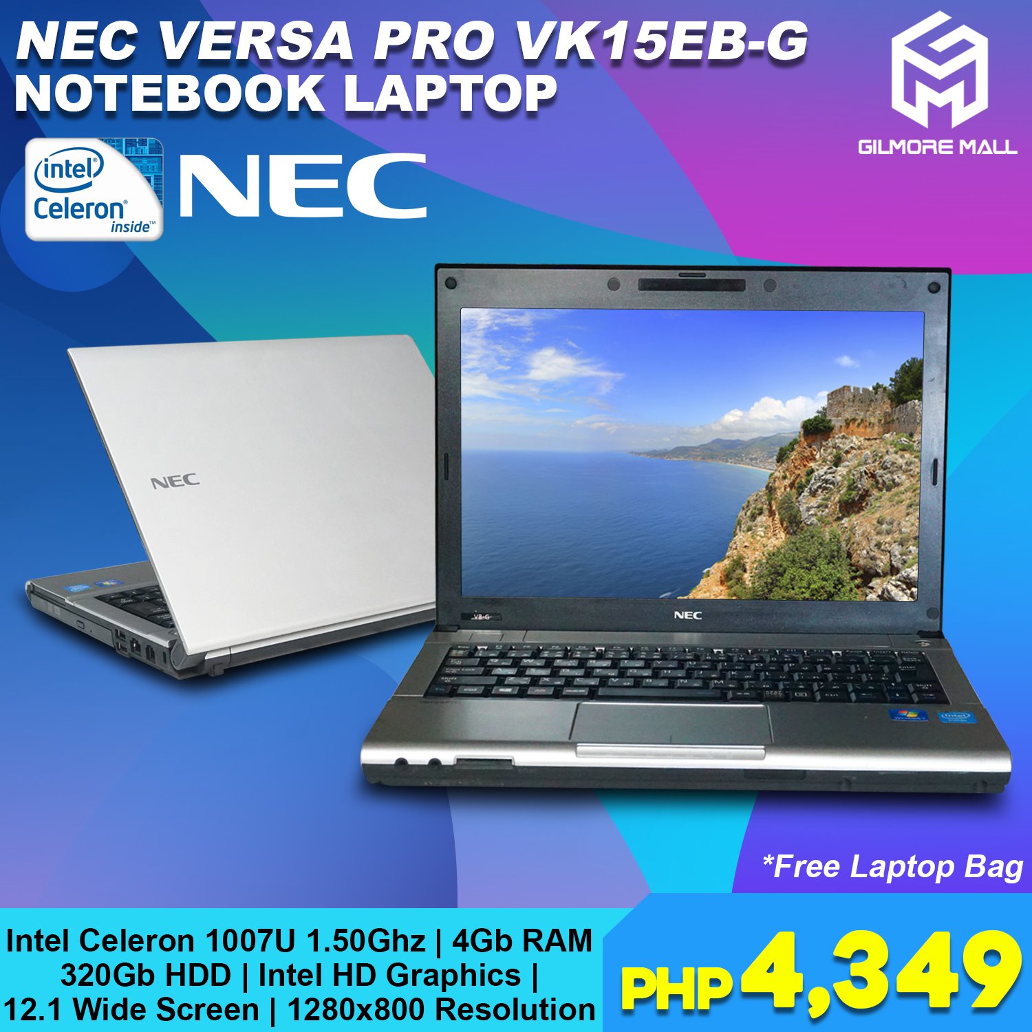 Laptop Nec Versa Pro VK15EB-G | Intel Celeron 1007u 4GB RAM DDR3