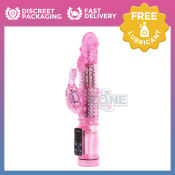 Funzone Rotating Jack Rabbit Clitoral Massager - Pink (Brand: Funzone)