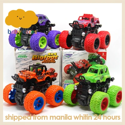Monster Truck Inertia SUV Friction Power Vehicles Toy Cars Four-Wheel Drive Inertial Off-Road Vehicle 360 Degree Turn