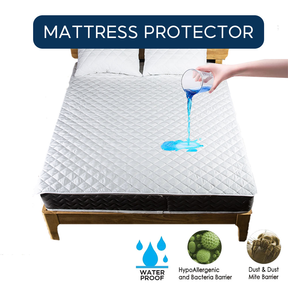 Waterproof Mattress Cover Bed Wetting Sheet Protector Inconvenience ...