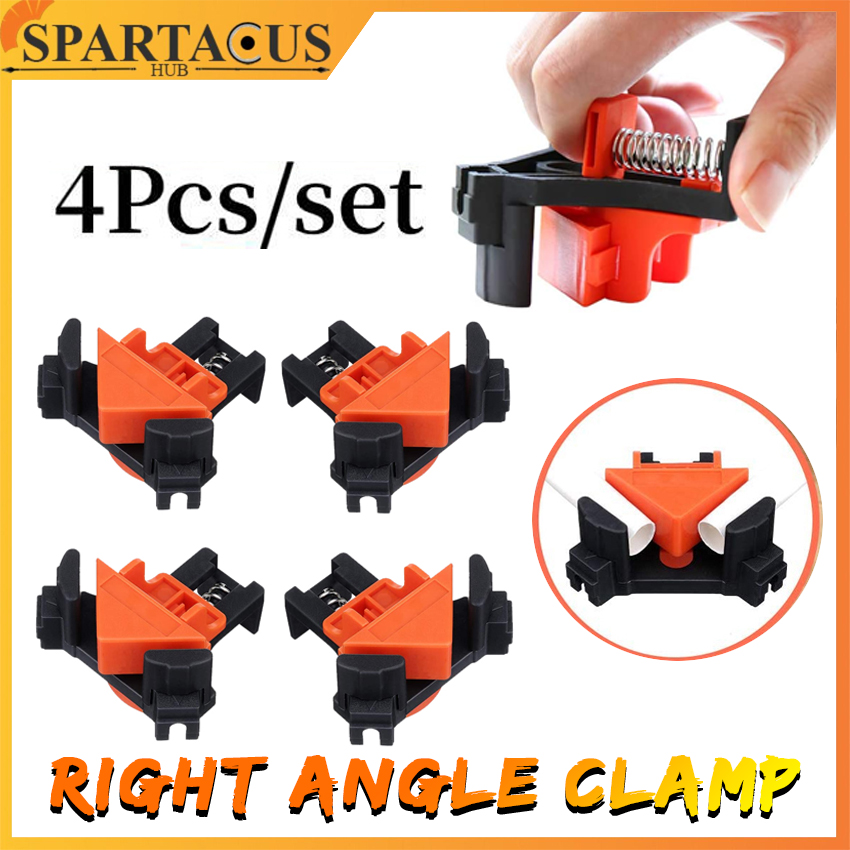 4x90 Degrees Right Angle Clamp Clip Quick Fixing Picture Frame Corner Clamps 