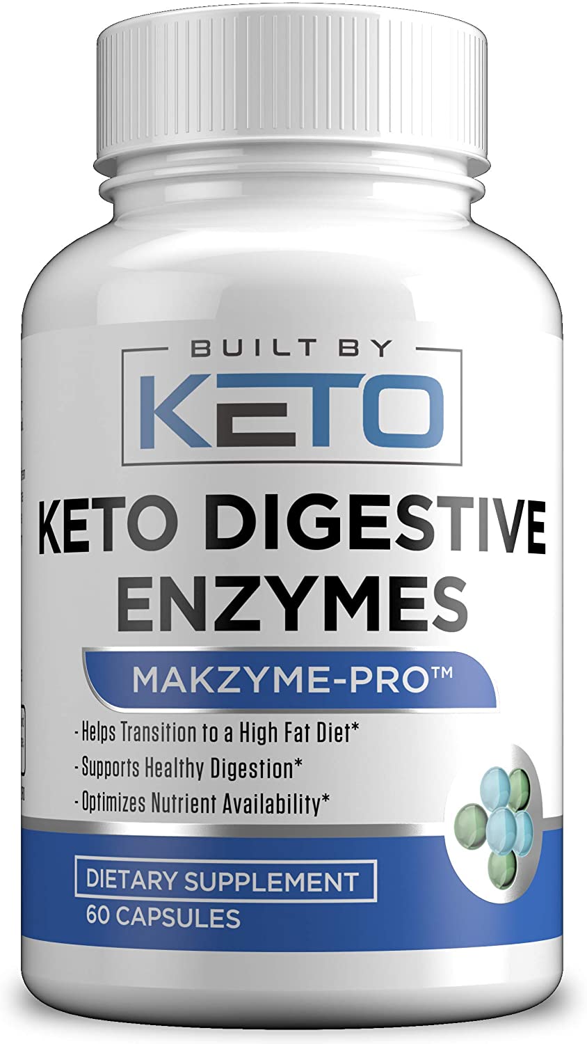 Keto Digestive Enzymes Plus Prebiotics & Probiotics 1000mg Natural