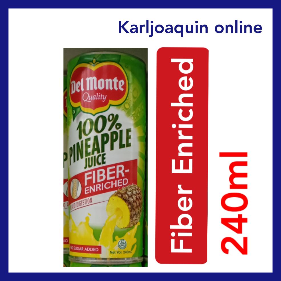 Delmonte Pineapple Juice Fiber Enriched 1 x 240ml Lazada PH