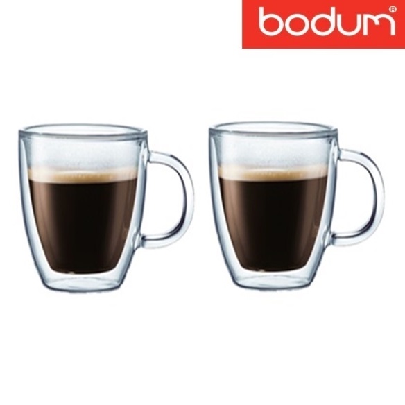 Bodum Microwave Safe Glass Cup Coffee Cup Mugs Double Wall Glass Mug for Cappuccino Latte