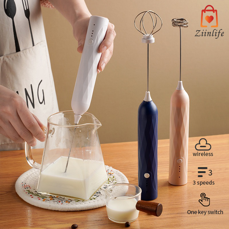 Milk Drink Coffee Whisk Mixer Electric Egg Beater 3-Speed