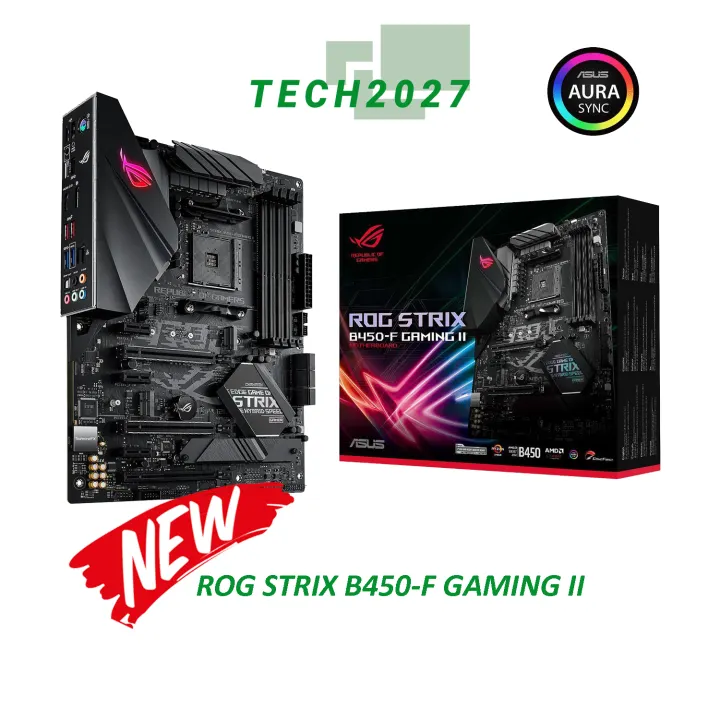 Asus Rog Strix B450 F Gaming Ii Amd Am4 3rd Gen Ryzen Atx Gaming Motherboard 8