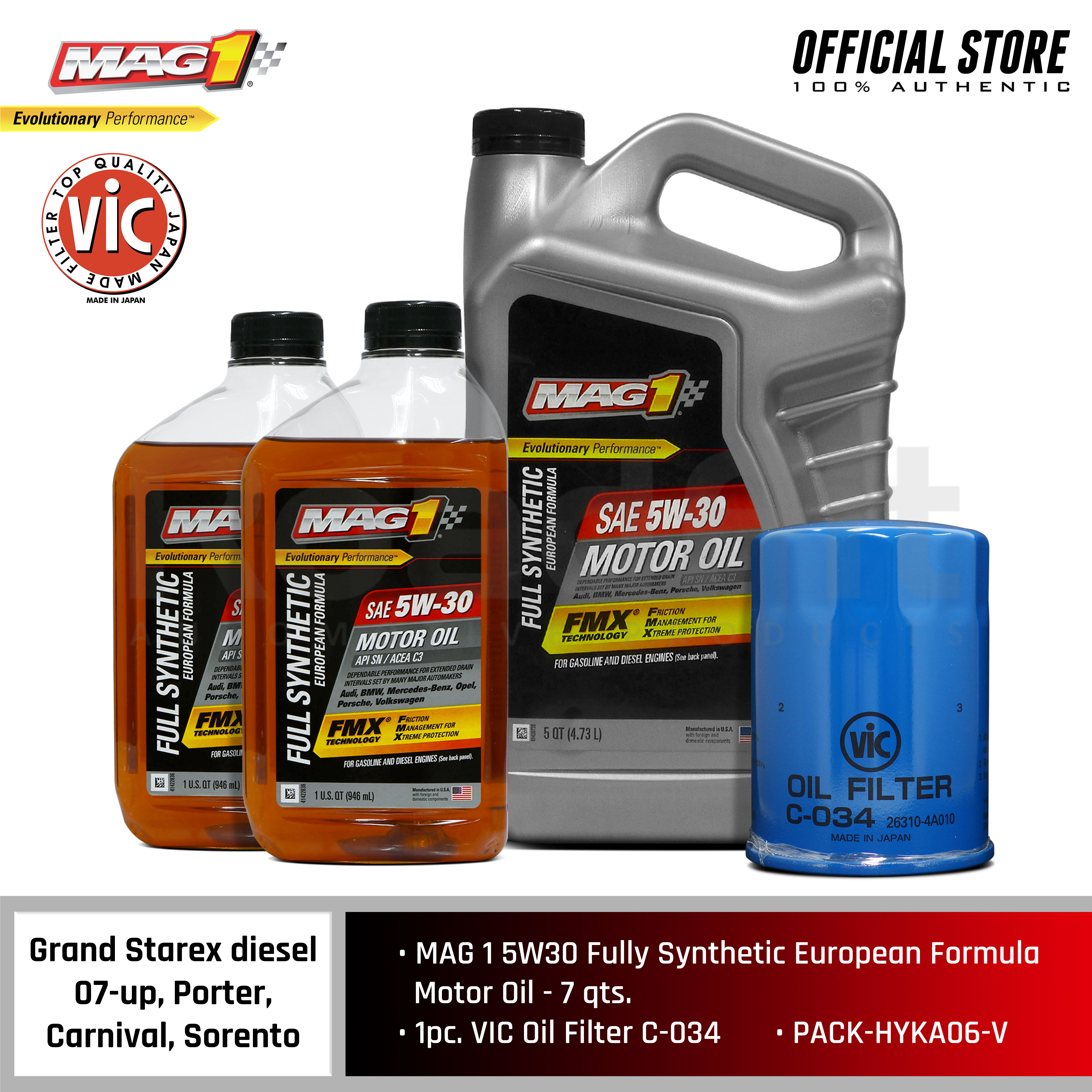 MAG 1 5W30 Fully Synthetic European Formula Car Engine Oil MAG1 PN