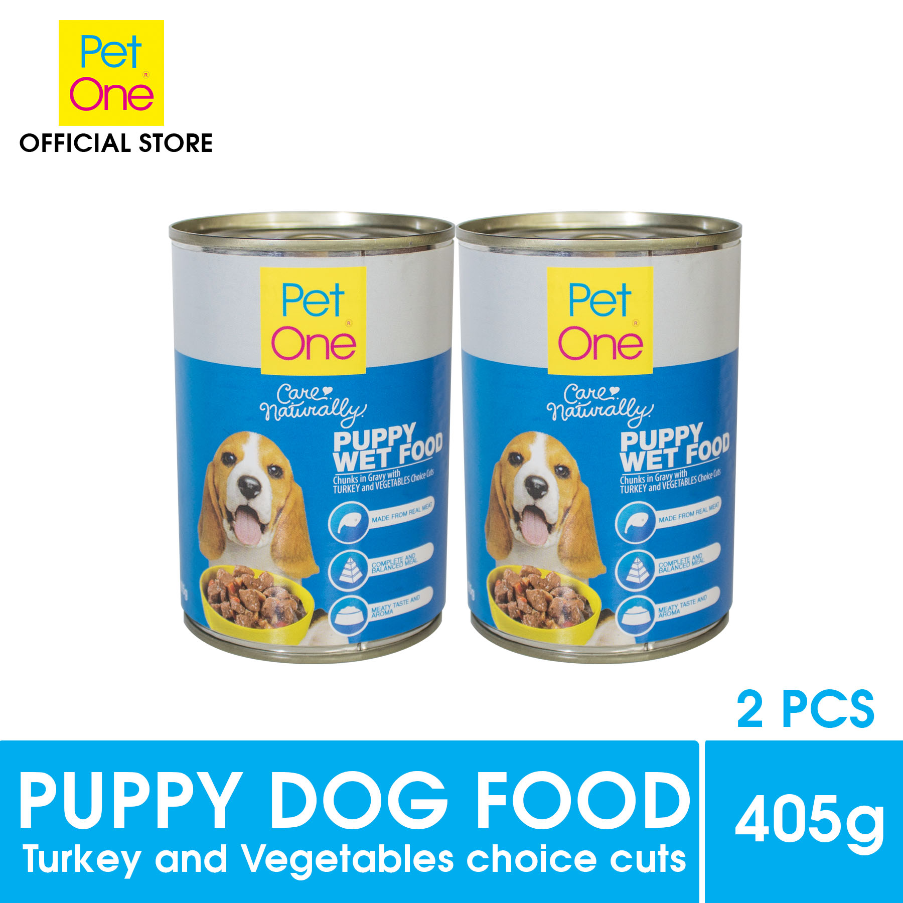 Pet One Puppy Wet Can Dog Food Set of 2 (405g) Lazada PH