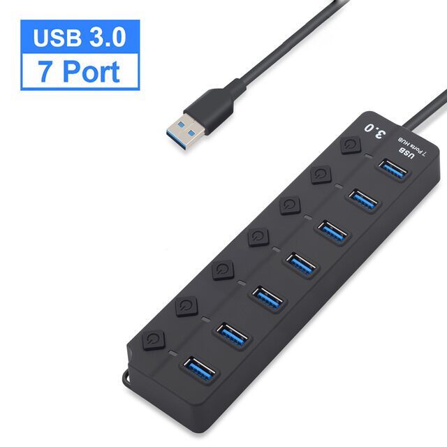 3B.USB HUB Multiple Type C Hub Converter USB Splitter 4/7 Ports Hight ...