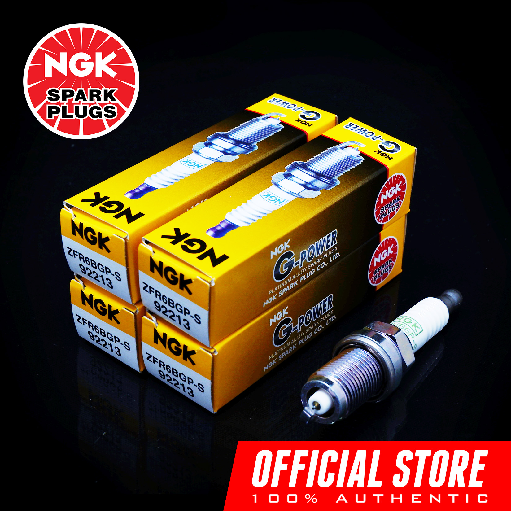NGK ZFR6BGPS GPower Platinum Spark Plugs for Honda Accord Vti, City 1