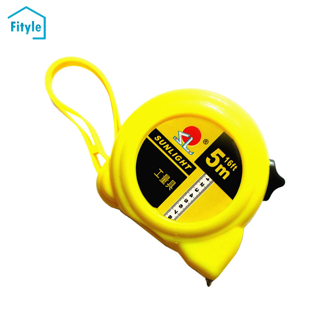 Fityle Retractable Tape Measure Inch/Metric Measuring Tape Manual