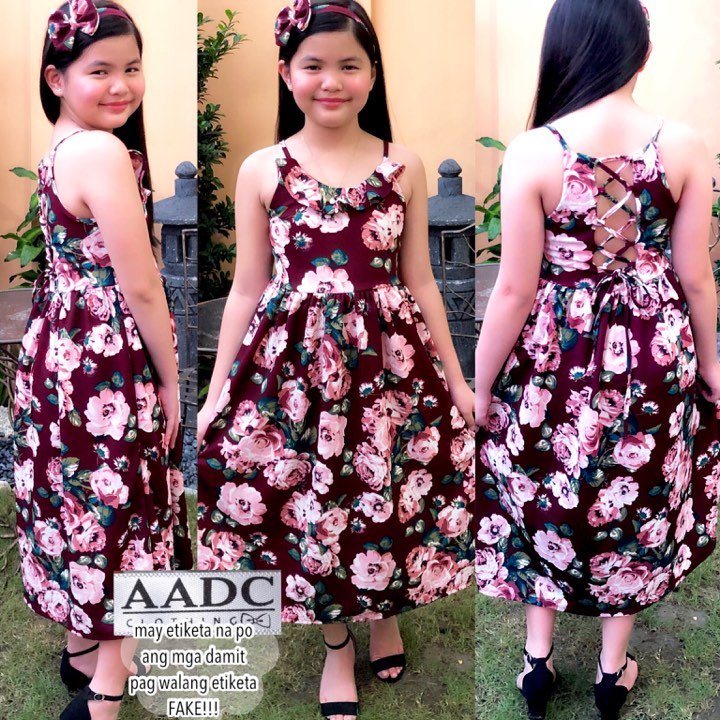 Aadc Clothing Kids Wear Fashion For Girls Sabrina Maxi Dress With Turban Review And Price