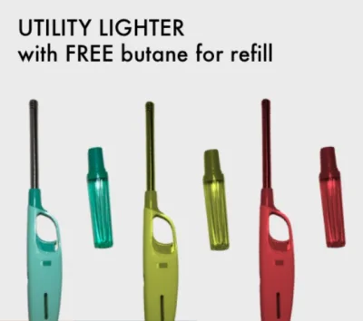 UTILITY GAS LIGHTER with FREE one butane for refill