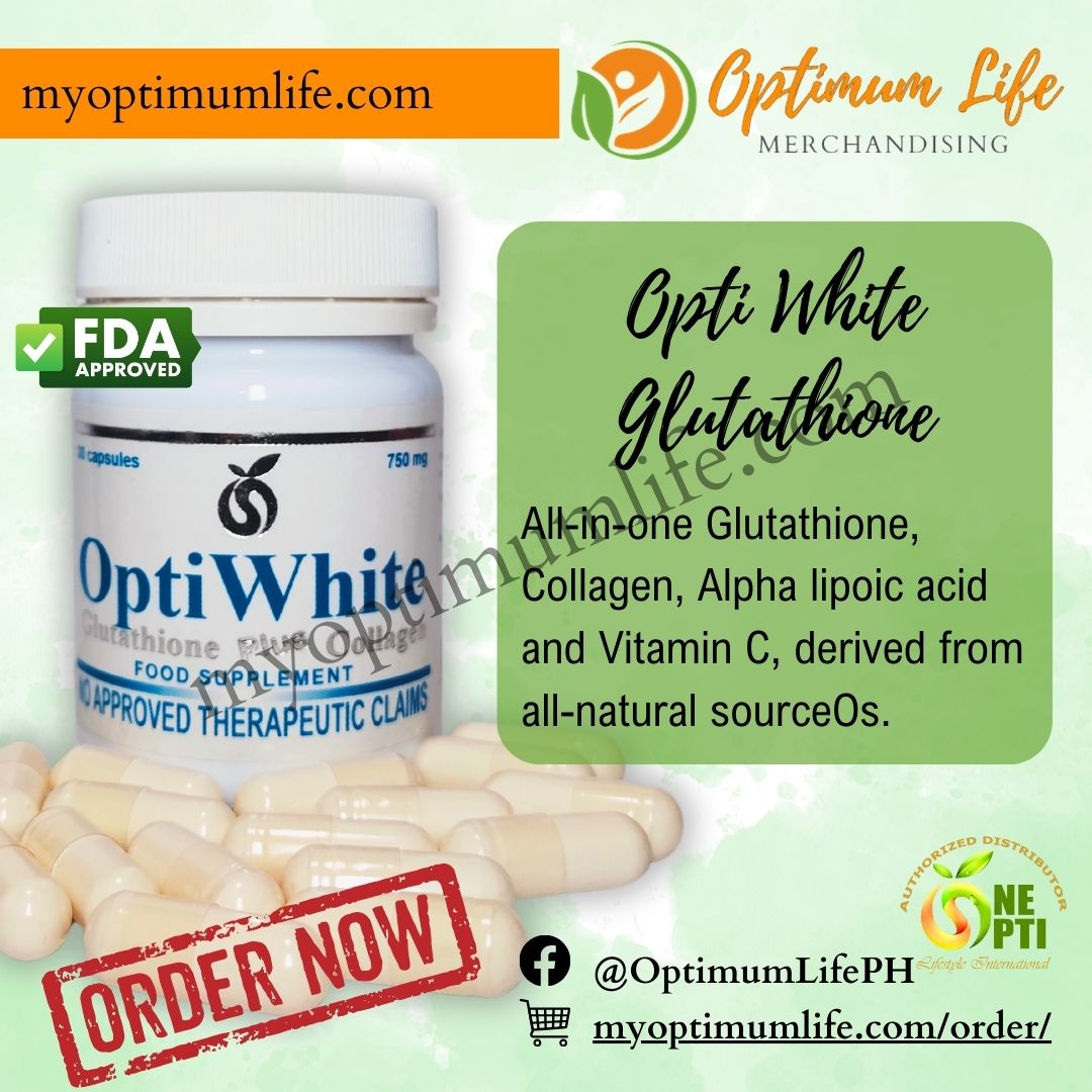 OPTI WHITE GLUTATHIONE (One Opti) Glutathione Supplement Capsules One Opti  Lifestyle Glutathione Single Item Glutathione Capsules - Lazada