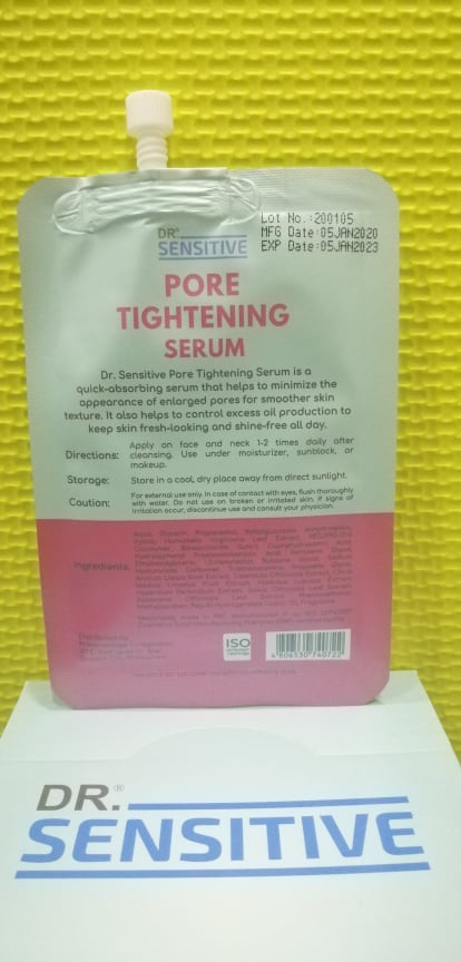 dr sensitive pore tightening serum