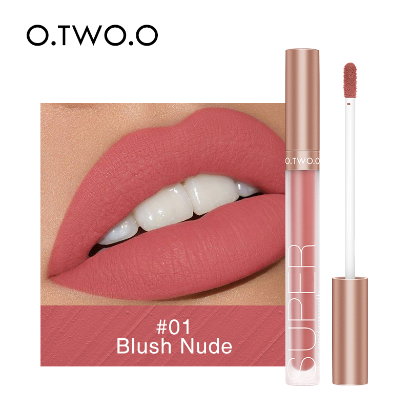 O.TWO.O Lipstick Makeup Matte Nude Waterproof Lip Tint Long Lasting Lip Dip High Pigment Shade Cosmetics Lazada PH