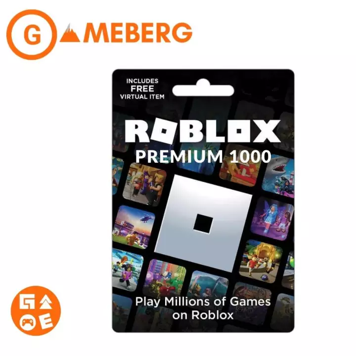 Robux Roblox Premium 1000 Gift Card 1000 Robux Points Lazada Ph - roblox gift card philippines lazada