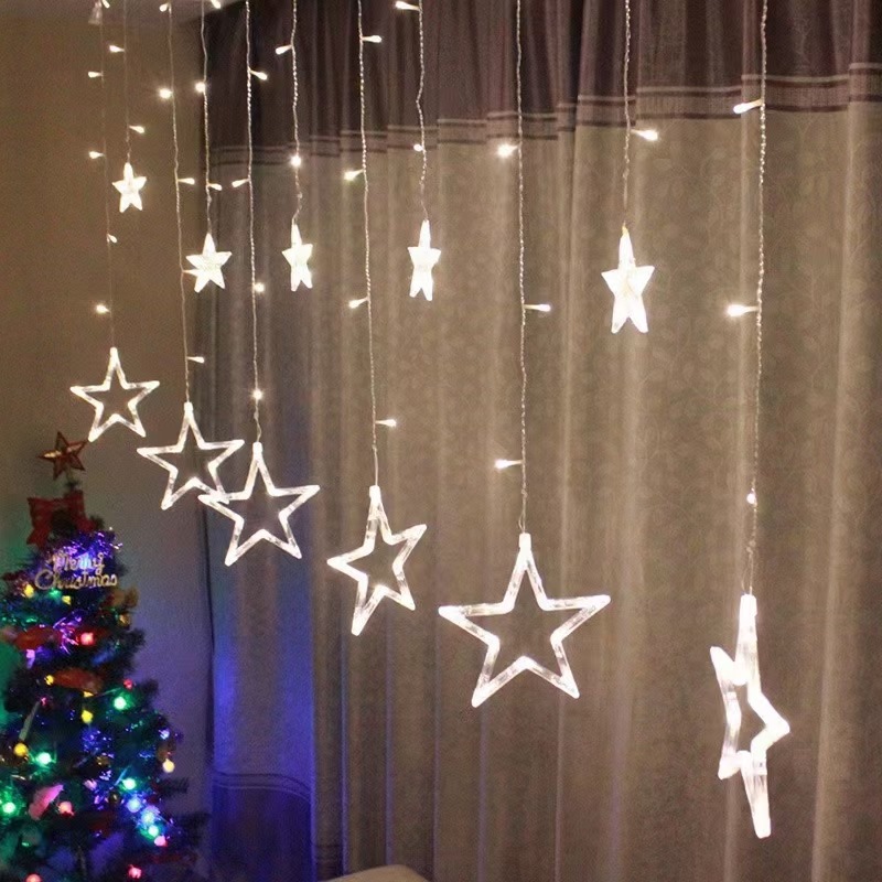 Christmas Lights Window Curtain Christmas Lights 138 LED Curtain String