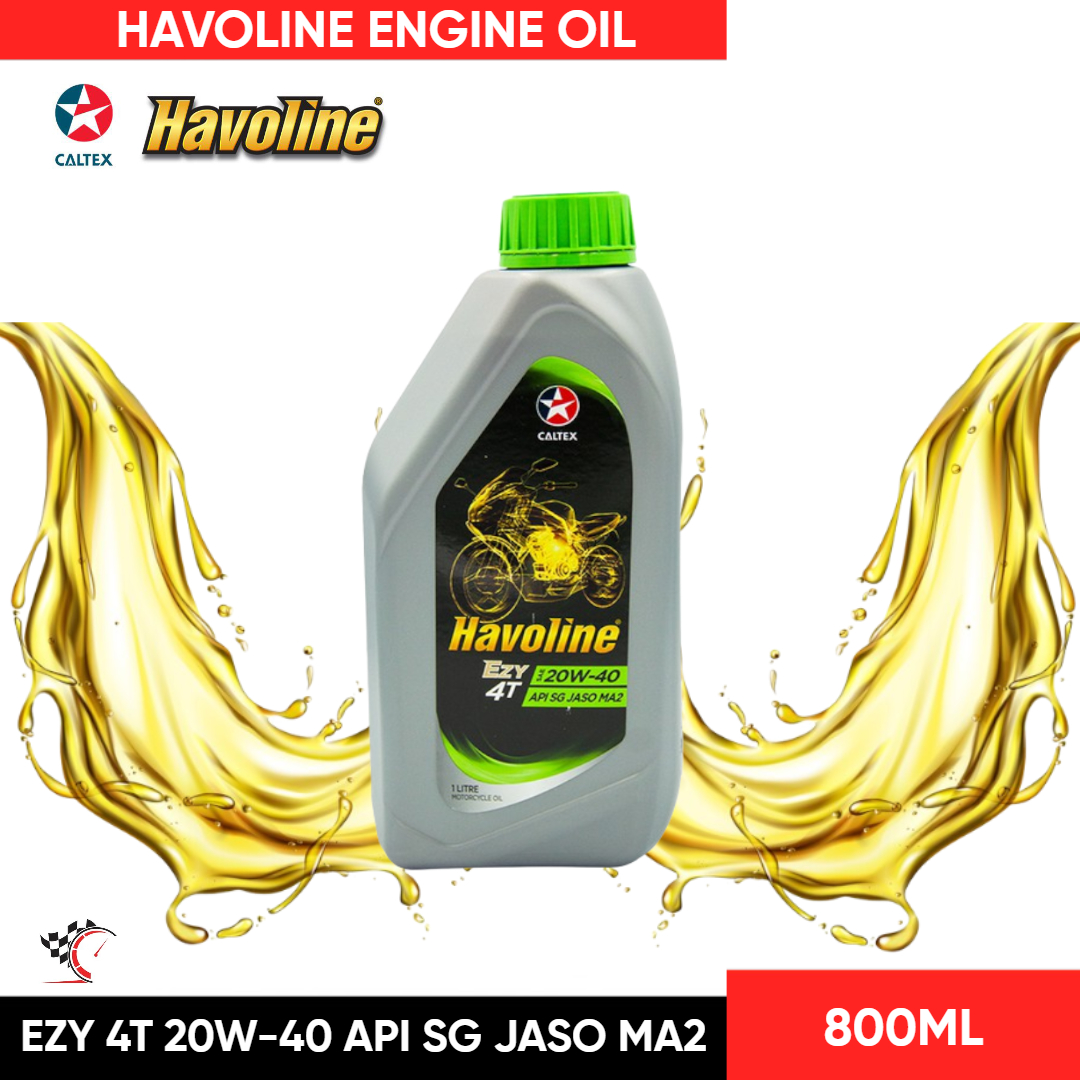 Havoline Motorcycle Engine Oil EZY 4T Super 4T Semi Synthetic Gold and Silver Premium Quality