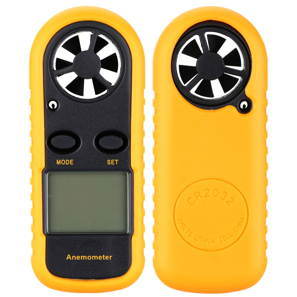 Mini LCD Digital Anemometer Wind Speed Air Velocity Temperature Measuring with Backlight