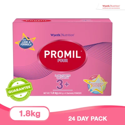 Wyeth® PROMIL® FOUR Powdered Milk Drink for Pre-Schoolers Over 3 Years Old Bag in Box 1.8kg x 1