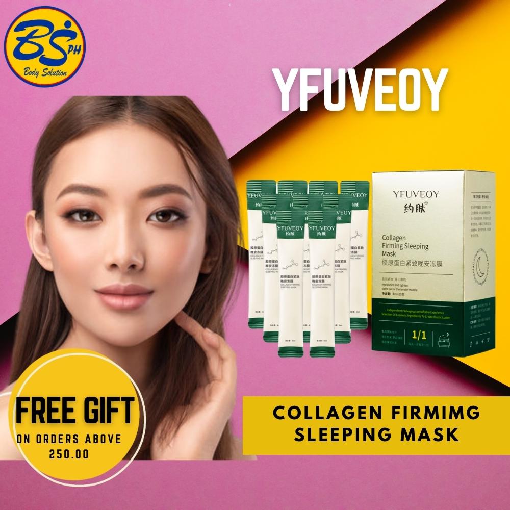 Original [20PCS/BOX] YFUVEOY Collagen Firming Sleeping Mask Antiaging antiwrinkle Muscle