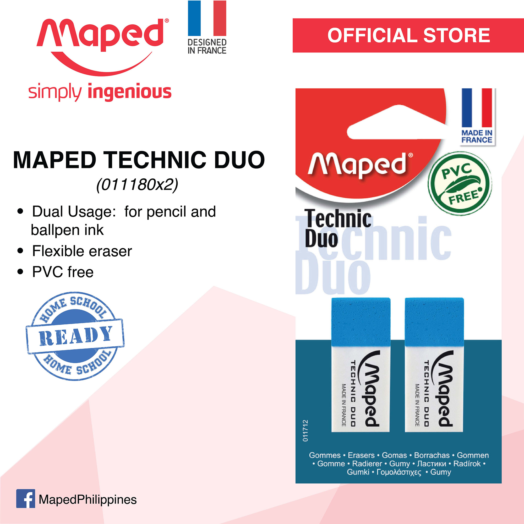Maped gomme Technic Duo
