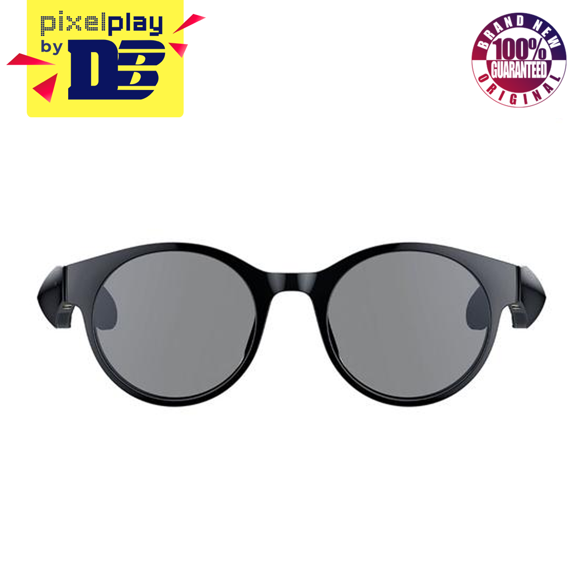 Razer Anzu Smart Glasses Round Blue Light And Sunglass Lens Bundle