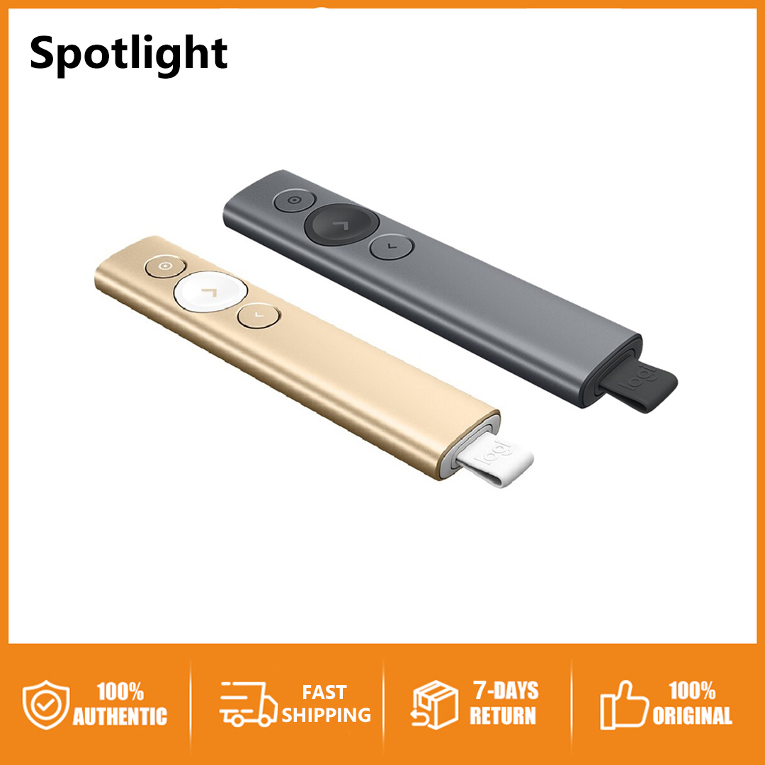 ต้นฉบับ Logitech Spotlight ไร้สายนำเสนอระยะไกลสำหรับ Pc/mac/android/ios ...