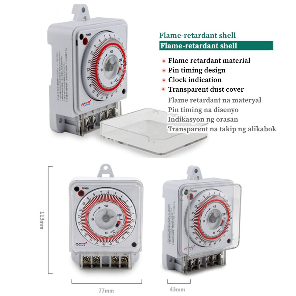 Mechanical Timer Time Switch Industrial Wiring Timer Switch 230V 50Hz