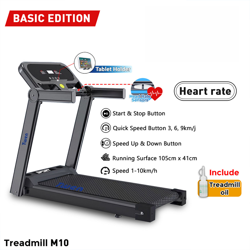 Electric treadmill M10 Can connect to mobile APP With massager With ...